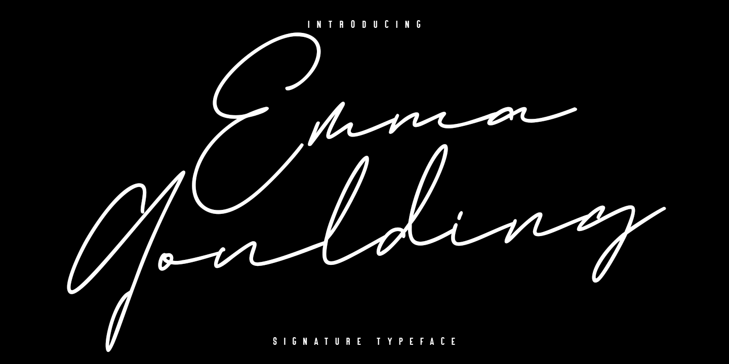 Przykładowa czcionka Emma Goulding #1